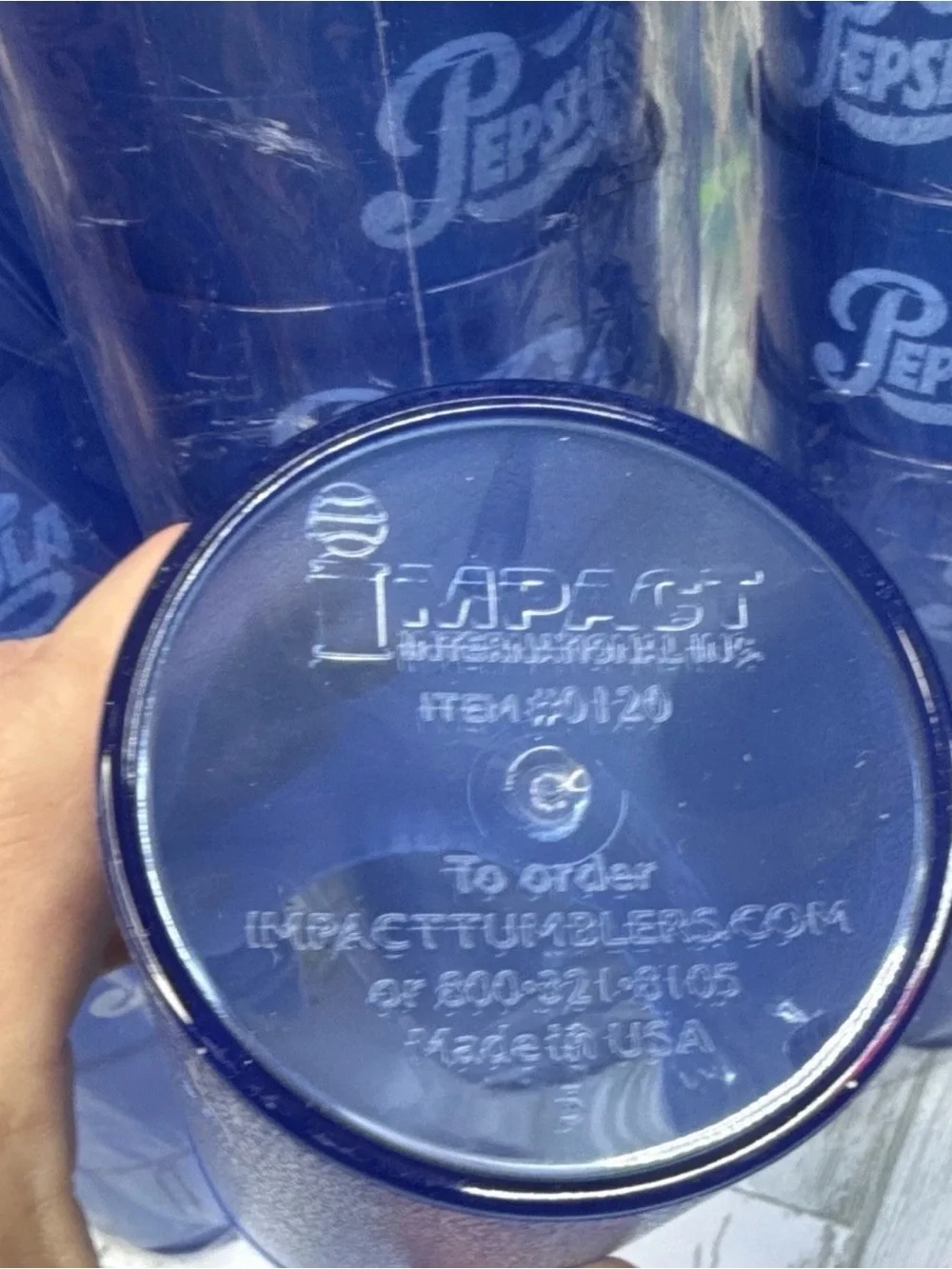 NEW Pepsi Cola Vintage Logo Blue 20oz Tumblers Set Advertising Soda Collectors